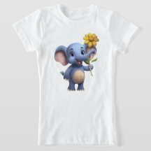 T-shirt fille Imaginaire Eléphant