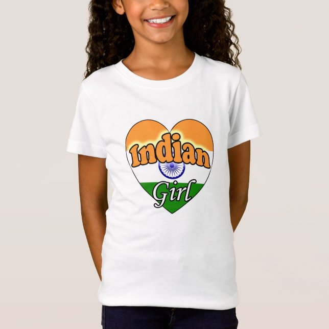 T-Shirt Fille indienne (Devant)