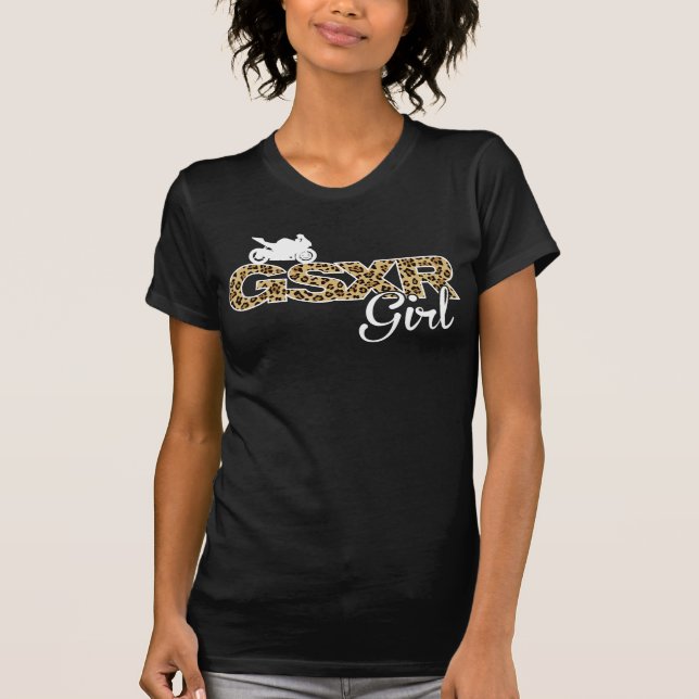 T-shirt Fille-Léopard de GSXR avec la copie arrière (Devant)