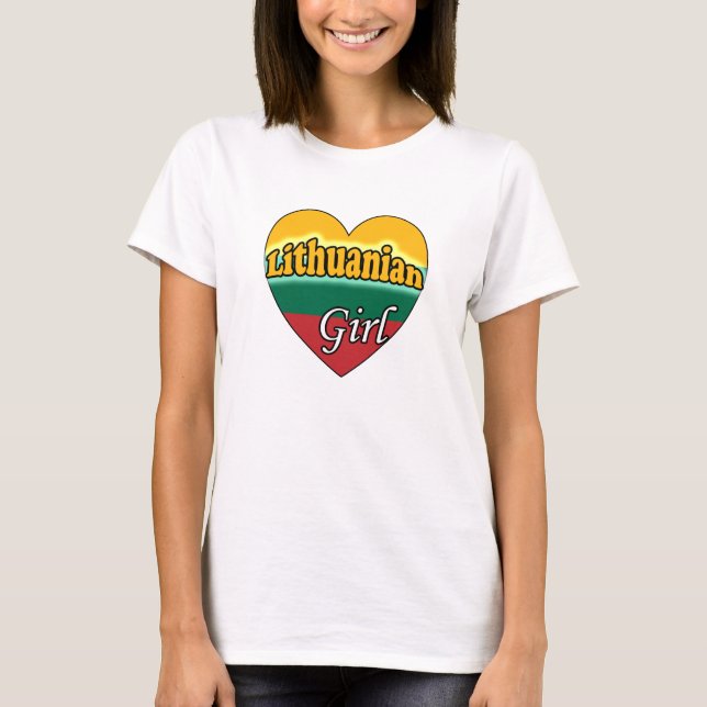 T-shirt Fille lituanienne (Devant)