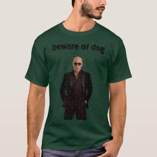 T-shirt Fille Méfiez-vous du Chien