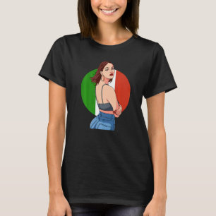 T-shirt Fille Mexicaine Mexicana Fierté Latino Drapeau Du