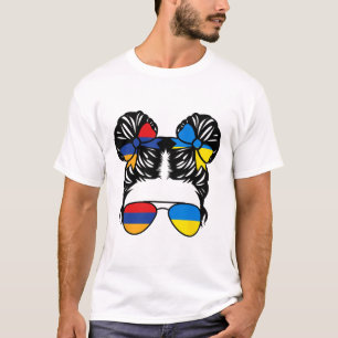 T-shirt Fille moitié arménienne moitié ukrainienne Arménie