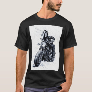 T-shirt Fille Motarde
