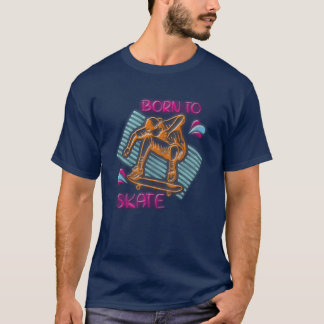 T-shirt Fille néon école vintage