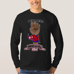 T-shirt Fille Népalaise Inébranlable I Patrimoine Népalais
