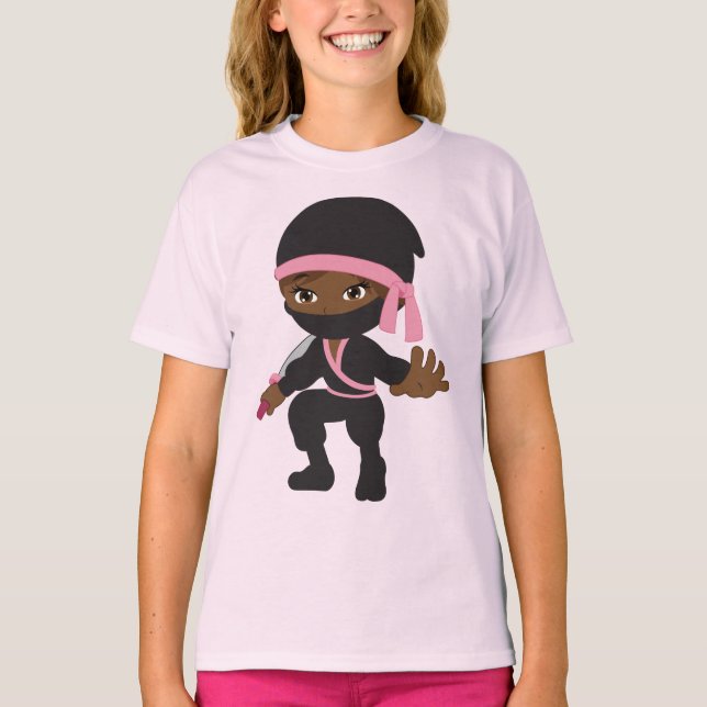 T-shirt fille Ninja (Devant)