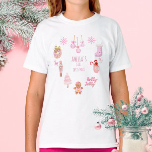 T-shirt Fille Noisette Casse-Noisette Doodles Coeur