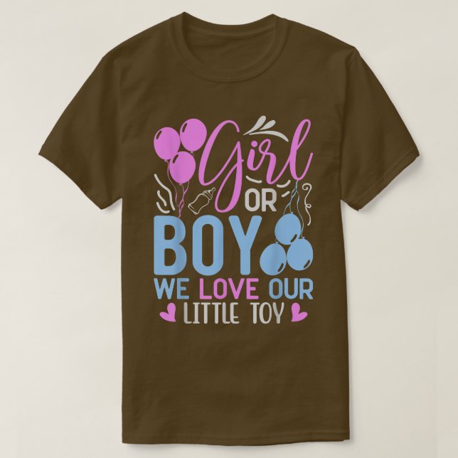 T-shirt Fille Ou Garçon Nous Aimons Notre Petit Jouet Drôl (Design devant)