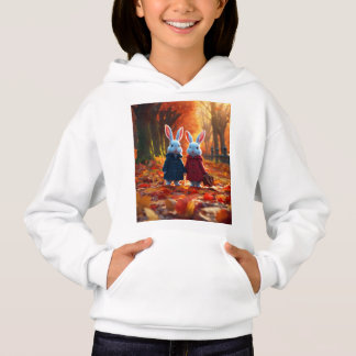 t-shirt fille paire lapins