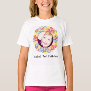 T-shirt Fille personnalisée d'anniversaire de photo