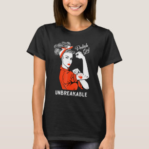 T-shirt Fille polonaise Patrimoine inbrisable Pologne Drap