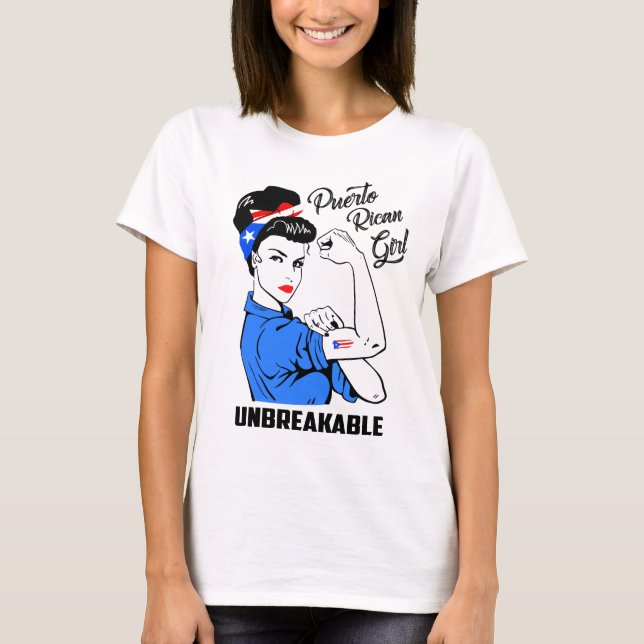 T-shirt Fille portoricaine incassable (Devant)
