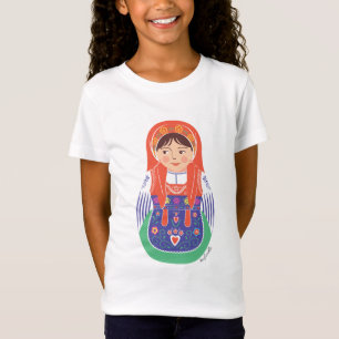 T-shirt fille portugaise Matryoshka