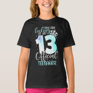 T-shirt Fille pour son 13e anniversaire Mignonne Adolescen