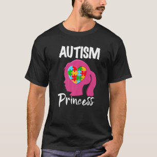 T-shirt Fille princesse autiste Enfants Sensibilisation à