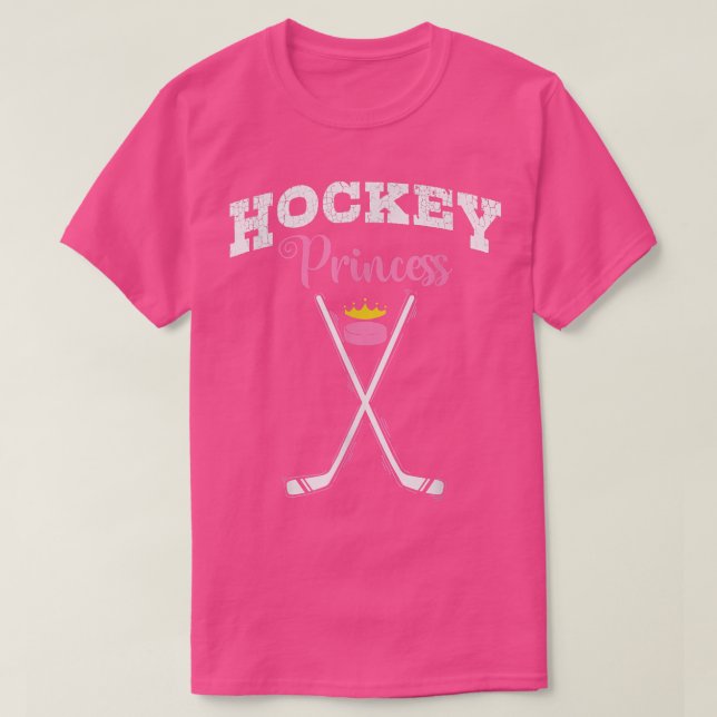 T-shirt Fille princesse de hockey sur gazon (Design devant)