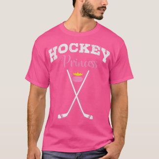 T-shirt Fille princesse de hockey sur gazon