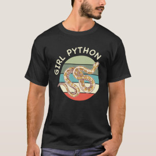 T-shirt Fille Python Vintage balle Python animal animal an