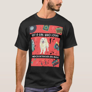 T-shirt Fille qui aime Labrador Retriever Labrador Retriev