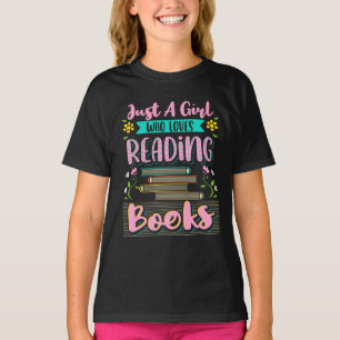 T-shirt Fille Qui Aime Lire Livres Classe