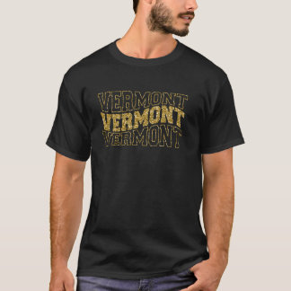 T-shirt Fille Retro Vermont Ventilateur Correspondant À So