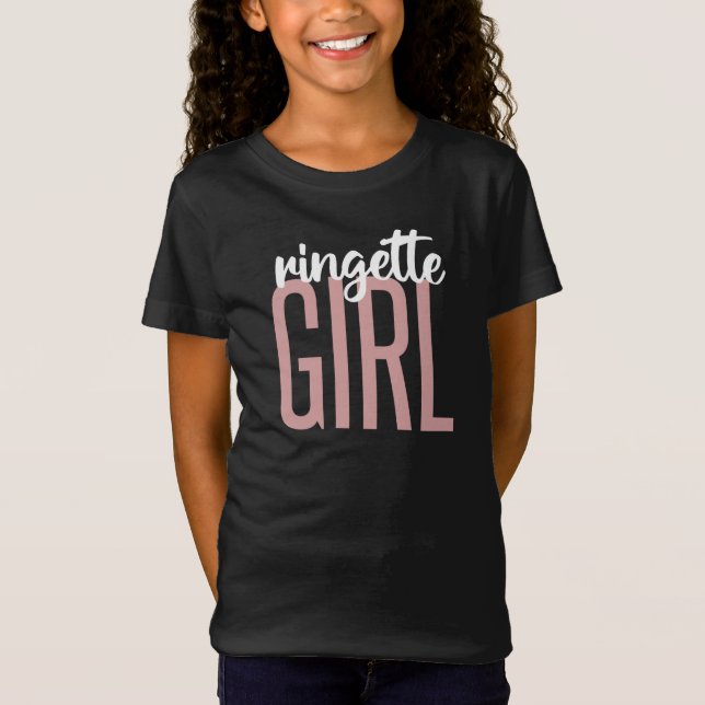 T-Shirt Fille Ringette | Cadeaux pour les joueurs de Ringe (Devant)