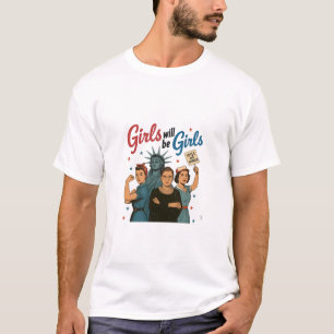 T-shirt Fille sera Fille Féminisme Égalité Droits des femm