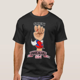 T-shirt Fille slovaque incassable I Patrimoine slovaque I 