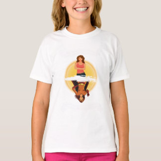 T-shirt Fille/super héros "comment vous me voyez" pièce en