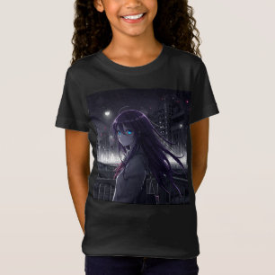T-Shirt Fille sur le pont, manga par Natasha Us