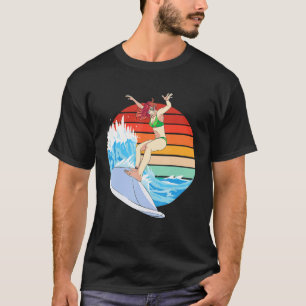 T-shirt Fille Surfers Femme Surf Waves Female Surf Boa