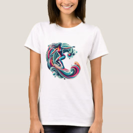 T-shirt fille surfeur
