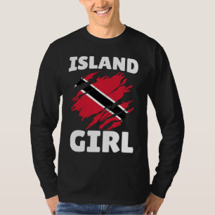 T-shirt Fille Trini de l'île Tobago Trinité Trinidadienne 