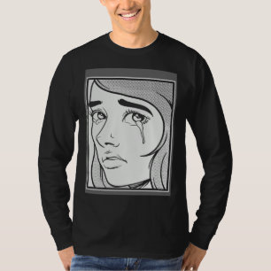 T-shirt Fille Triste E Esthétique E Garçon Triste Fille Ga