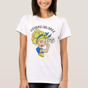 T-shirt Fille ukrainienne Inébranlable I Héritage ukrainie