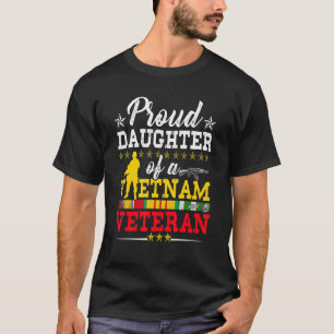 T-shirt Fille Vietnam Vétéran Fière Guerre de Jour des Anc