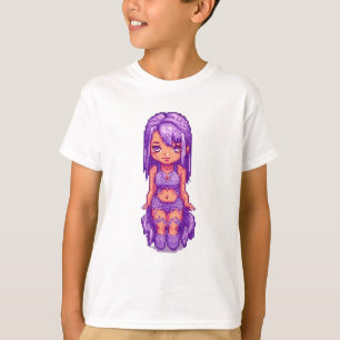 T-shirt Fille violette 