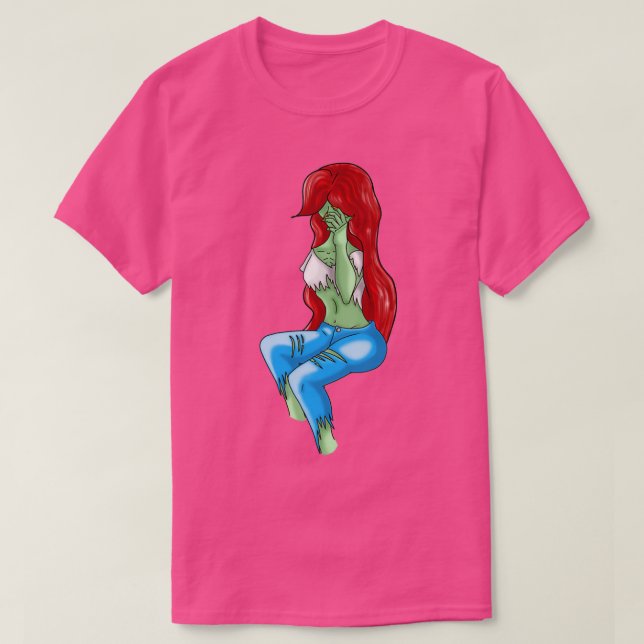 T-shirt fille zombie (Design devant)