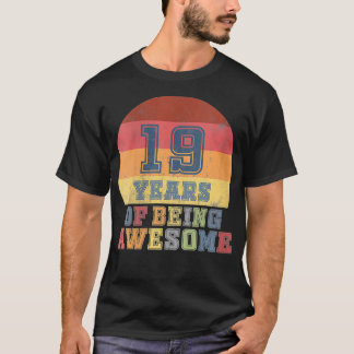 T-shirt Filles 19e anniversaire Fille Cadeau 19 ans