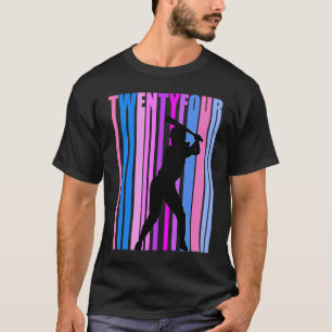T-shirt Filles 24ème Baseball Anniversaire Softball Sports