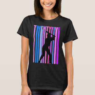 T-shirt Filles 25ème Baseball Anniversaire Softball Sports