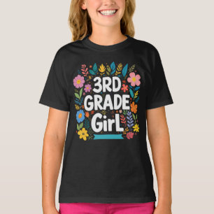 T-shirt Filles 3e année Fille Première année Retour à l'éc
