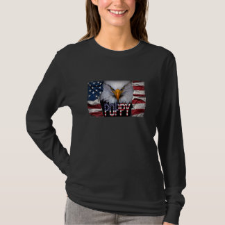 T-shirt Filles Aigle de coquelicot Aigle d'Amérique Oeil d