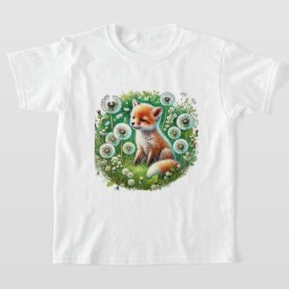 T-shirt Filles amoureuses de renard mignon