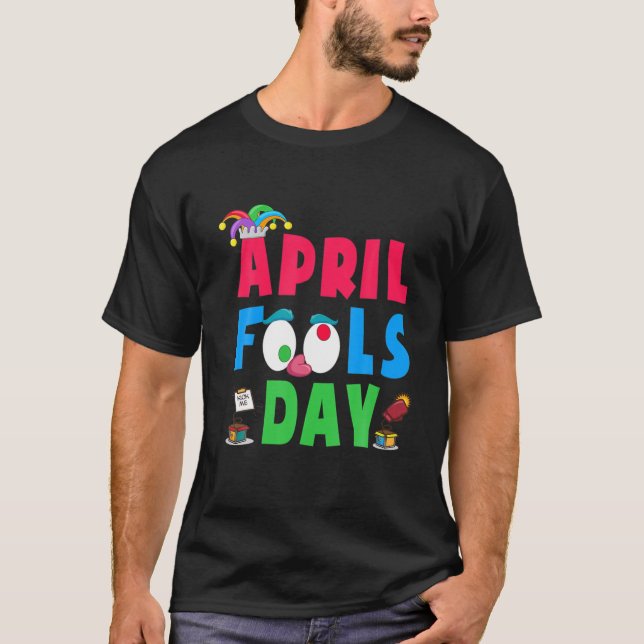 T-shirt Filles Amusantes Avril Fête de l'idiot Avril Plais (Devant)
