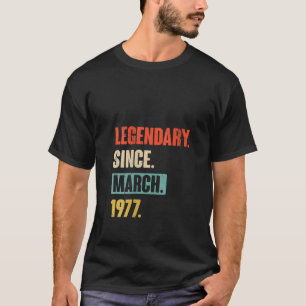 T-shirt Filles Anniversaire 46 Mars Décoration 46 Ans
