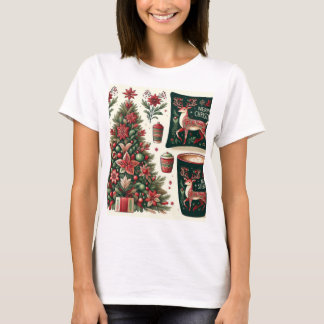 T-shirt filles arbre de Noël