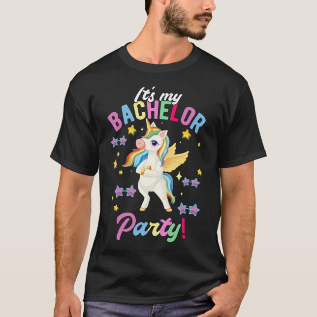 T-shirt Filles Bachelor Party Unicorn Bachelorette (Devant)