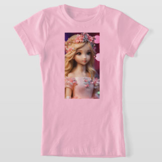 t-shirt filles barbie
